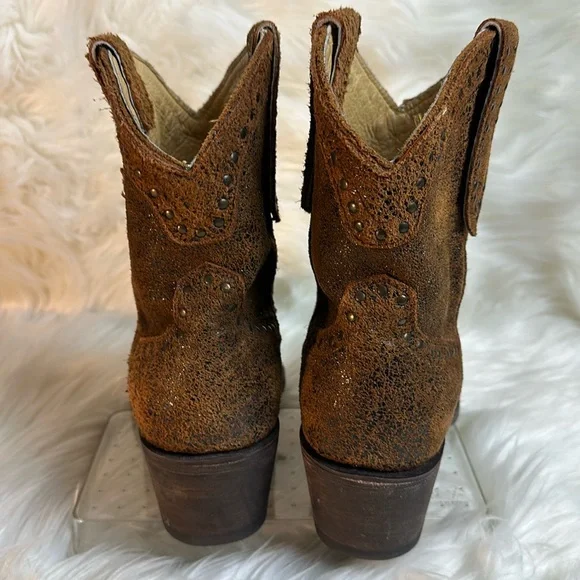 IDYLLWIND Miranda Lambert Western Brown Distressed Boots - Picture 2 of 12